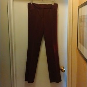 White House Black Market Size 10L Burgundy Pants